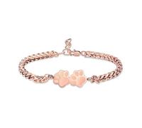ZEZILE Urne Bracelet pour cendres Double patte impression crémation bijoux pour hommes femmes souvenir Mémorial Humain Animal de compagnie Chat chien cendres Bracelet