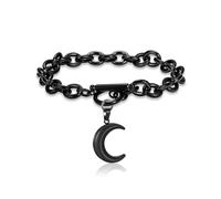 ZEZILE Urne Bracelet pour cendres Lune Crémation Bijoux pour cendres en acier inoxydable Souvenir Urne commémorative Bijoux Cendres Pendentif pour femmes hommes