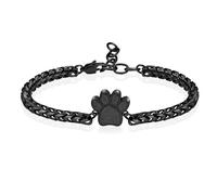 ZEZILE Urne Bracelet pour cendres patte impression crémation bijoux en acier inoxydable mémorial animal de compagnie chien chat cendres Bracelet souvenir pour femmes hommes