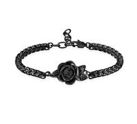ZEZILE Urne Bracelet pour Cendres Roseflower Crémation Bijoux pour Femmes Hommes Acier inoxydable Réglable Souvenir Memorial Bracelet Bijoux