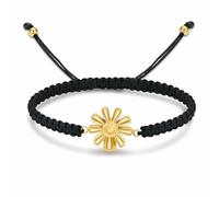 ZEZILE Urne Bracelet pour cendres tournesol crémation bijoux réglable tressé corde souvenir mémorial pour pendentif bracelet pour femmes hommes