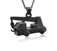 ZEZILE Urne collier pour cendres chariot crémation bijoux en acier inoxydable cendres pendentif pour femmes hommes souvenir mémorial pour bijoux