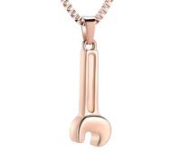 ZEZILE Urne collier pour cendres clé à molette crémation bijoux en acier inoxydable cendres pendentif pour femmes hommes mémorial humain cendres souvenir collier