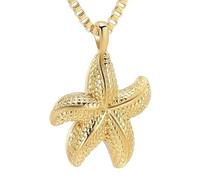 ZEZILE Urne collier pour cendres étoile de mer crémation bijoux en acier inoxydable cendres pendentif pour femmes hommes mémorial bijoux souvenir collier