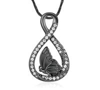 ZEZILE Urne collier pour cendres papillon crémation bijoux pour femmes hommes cendres pendentif papillon souvenir mémorial pour bijoux