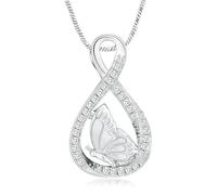 ZEZILE Urne collier pour cendres papillon crémation bijoux pour femmes hommes cendres pendentif papillon souvenir mémorial pour bijoux