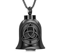 ZEZILE Urne collier pour cendres petite cloche crémation bijoux cendres pendentif souvenir mémorial pour bijoux pour femmes hommes