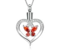 ZEZILE Urne Colliers pour Cendres Crémation Bijoux pour Cendres Souvenir Pendentif Pour Cendres Pour Femmes Hommes