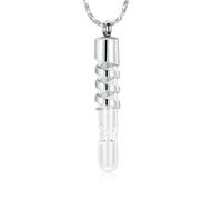 ZEZILE Urne Colliers pour Cendres pour Femmes Hommes Médaillons Médaillons Pendentif Gravé Toujours dans mon Esprit, Pour Toujours dans mon