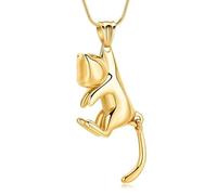 ZEZILE Urne Colliers pour Cendres pour Femmes Hommes Médaillons Médaillons Pendentif Gravé Toujours dans mon Esprit, Pour Toujours dans mon