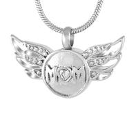 ZEZILE Urne Colliers pour Cendres pour Femmes Hommes Médaillons Médaillons Pendentif Gravé Toujours dans mon Esprit, Pour Toujours dans mon