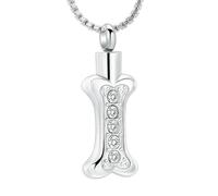 ZEZILE Urne Colliers pour Cendres pour Femmes Hommes Médaillons Médaillons Pendentif Gravé Toujours dans mon Esprit, Pour Toujours dans mon
