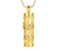 ZEZILE Urne Colliers pour Cendres pour Femmes Hommes Médaillons Médaillons Pendentif Gravé Toujours dans mon Esprit, Pour Toujours dans mon