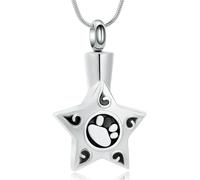 ZEZILE Urne Colliers pour Cendres pour Femmes Hommes Médaillons Médaillons Pendentif Gravé Toujours dans mon Esprit, Pour Toujours dans mon