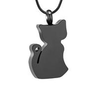 ZEZILE Urne Colliers pour Cendres pour Femmes Hommes Médaillons Médaillons Pendentif Gravé Toujours dans mon Esprit, Pour Toujours dans mon