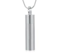 ZEZILE Urne de crémation collier pour cendres cylindre crémation bijoux en acier inoxydable pendentif en cendre pour femmes hommes souvenir mémorial bijoux
