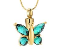 ZEZILE Urne de crémation pendentif collier pour cendres en acier inoxydable Memorial Ash urn bijoux pour femmes hommes