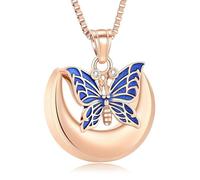 ZEZILE Urne papillon, colliers pour cendres, lune, bijoux de crémation, pendentifs commémoratifs, hommes femmes, souvenirs