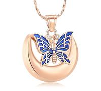 ZEZILE Urne papillon Neckace pour le collier commémoratif des Ashes Women