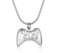 ZEZILE Urne pendentif collier pour cendres - bijoux de crémation en acier inoxydable, souvenir commémoratif pour les êtres chers