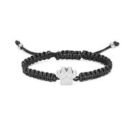 ZEZILE Urne pour animaux de compagnie Bracelet pour cendres patte impression crémation bijoux en acier inoxydable souvenir mémorial animal de compagnie chien chat cendres bracelet pour hommes femmes