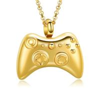 ZEZILE Urnes de bijoux de crémation commémorative pour cendres humaines/animaux de compagnie Porte-urne en acier inoxydable Collier d’urne commémorative