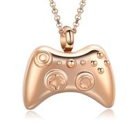 ZEZILE Urnes de bijoux de crémation commémorative pour cendres humaines/animaux de compagnie Porte-urne en acier inoxydable Collier d’urne commémorative