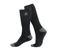 ZEZKT Chaussette Chauffante Homme Femme,Batterie Rechargeable Chaussettes Chauffantes Thermic Electrique avec Réglages au Camping Running Pêche