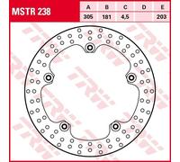 Disque de frein TRW MSTR238, 1 pièce
