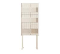 Zf9tBw5sH Étagères de Rangement Bibliothèque du Sol au Plafond, Support de Rangement for Magazines, présentoir Lecture, for CD Multicouche Bibliothèque(Blanc,58cm)