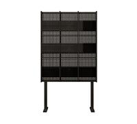 Zf9tBw5sH Étagères de Rangement Bibliothèque du Sol au Plafond, Support de Rangement for Magazines, présentoir Lecture, for CD Multicouche Bibliothèque(Noir,82cm)