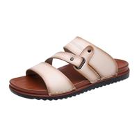 ZFBDFC Chaussons EVA été Chaussures De Plage pour Hommes À Double Usage Sandales D'été Plein Air Respirantes Sandalias Décontractées Antidérapantes-apricot-39