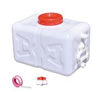 ZFEHADM Bidon à Eau 15-110L Portable Reservoir Eau avec Poignée Robinet Jerrican Alimentaire pour Voyage, Voiture, Barbecue, Van, Cuisine, sans BPA(Size:15L/4 Gallon)