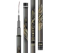 ZFF Canne A Peche Au Coup Canne A Peche Telescopique Canne à PêChe Carbone 3.6m 3.9m 4.5m 4.8m 5.4m 5.7m 6.3m 6.6m 7.2m 7.5m 8.1m 9.0m 10m Stream De La Carpe d'eau Douce(4.8m)