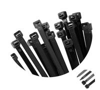 ZFFKZ Lot de 100 attaches de câble noires autobloquantes en nylon résistant aux UV pour bureau, jardin, emballage, maison et événements - 300 mm x 3 mm