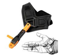 ZFFOZZ Aide à la Détente d'arc à Dragonne Réglable, Déclencheur Type Pince pour Arcs à Poulies, Adapté aux Droitiers et Gauchers, Accessoire Essentiel de Tir à l'arc(Orange)