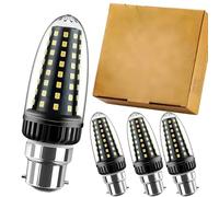 ZFFOZZ Ampoule LED Rétro Élégante à Spectre Complet - Cône 20W et Cylindre 30W, E12-E26, 6000K/3000K, CQS 98+, 2100lm(Cool White,B22-20W)