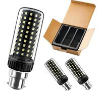 ZFFOZZ Ampoule LED Rétro Élégante à Spectre Complet - Cône 20W et Cylindre 30W, E12-E26, 6000K/3000K, CQS 98+, 2100lm(Cool White,B22-30W)