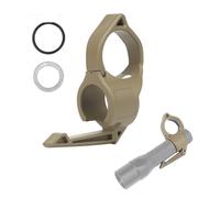 ZFFOZZ Anneau De Lampe de Poche Tactique, Support de Lampe De Poche Portable Avec Clip de Poche, Accessoires de Torche Pour Plusieurs Lampes de Poche de 1''(Brown)