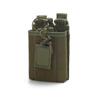 ZFFOZZ Étui de Rangement Tactique pour Radio, Étui de Rangement Réglable en Nylon Robuste pour Talkie-walkie Bidirectionnel Universel(Green)