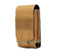ZFFOZZ Étui Tactique pour Téléphone, Grande Pochette de Ceinture Housse de Transport Molle Sac D'accessoires Tactiques pour Moins de Téléphone 6,5 Pouces(Brown)