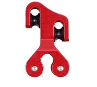 ZFFOZZ Glissière de Câble d'arc à Poulies en Aluminium pour Tir à l'arc, Séparateur de Corde, Poulie de Flèche(Red)