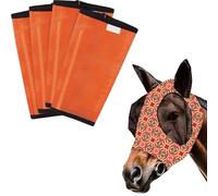 ZFFOZZ Jeu de 4 Protège-Boulets en Imprimé Léopard, Protections Anti-Tournoiement pour Sabots avec Coussinets Intérieurs Surélevés, Bandes de Protection pour Sabots(Orange)
