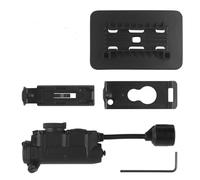 ZFFOZZ Lampe de Travail Tactique Multifonctionnelle à LED IR + Rouge/Vert/Bleu + Blanc pour Casque Système de Ceinture Molle(Black)