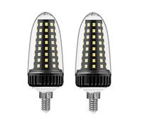 ZFFOZZ Lot de 2 Ampoules LED Maïs 20W/30W, Culot E14/E27, Non Dimmables, Température de Couleur Sélectionnable 3000K/4000K/6000K(B12-20W,Neutral)