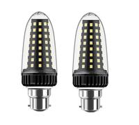 ZFFOZZ Lot de 2 Ampoules LED Maïs 20W/30W, Culot E14/E27, Non Dimmables, Température de Couleur Sélectionnable 3000K/4000K/6000K(B14-30W,White)