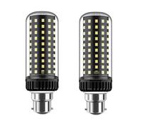 ZFFOZZ Lot de 2 Ampoules LED Maïs 20W/30W, Culot E14/E27, Non Dimmables, Température de Couleur Sélectionnable 3000K/4000K/6000K(B22-30W,Neutral)