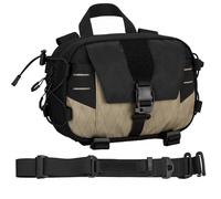 ZFFOZZ Poche Administrative Tactique en Nylon 500D - Sac Utilitaire EDC MOLLE avec Strapule et Fixation à Ceinture pour une Organisation Compacte des Équipements(Black brown)