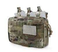 ZFFOZZ Pochette d'administration tactique grand format, pochette utilitaire Molle EDC EMT avec compartiment pour carte, pochette à outils modulaire grande capacité(Cp)