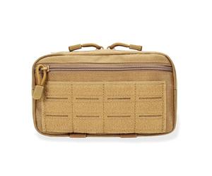 ZFFOZZ Pochette Tactique Molle Admin, Sac à Outils Utilitaire EDC pour Gilet Sac de Taille Tactique Utilitaire pour Outils(Brown)